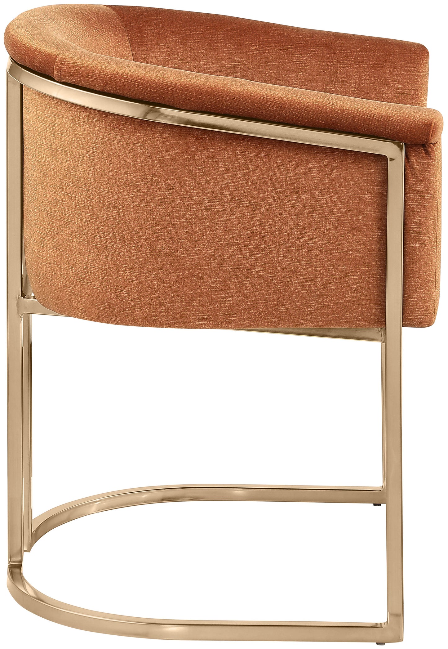 love cognac velvet dining chair c