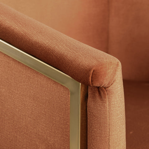 Love Cognac Velvet Dining Chair C