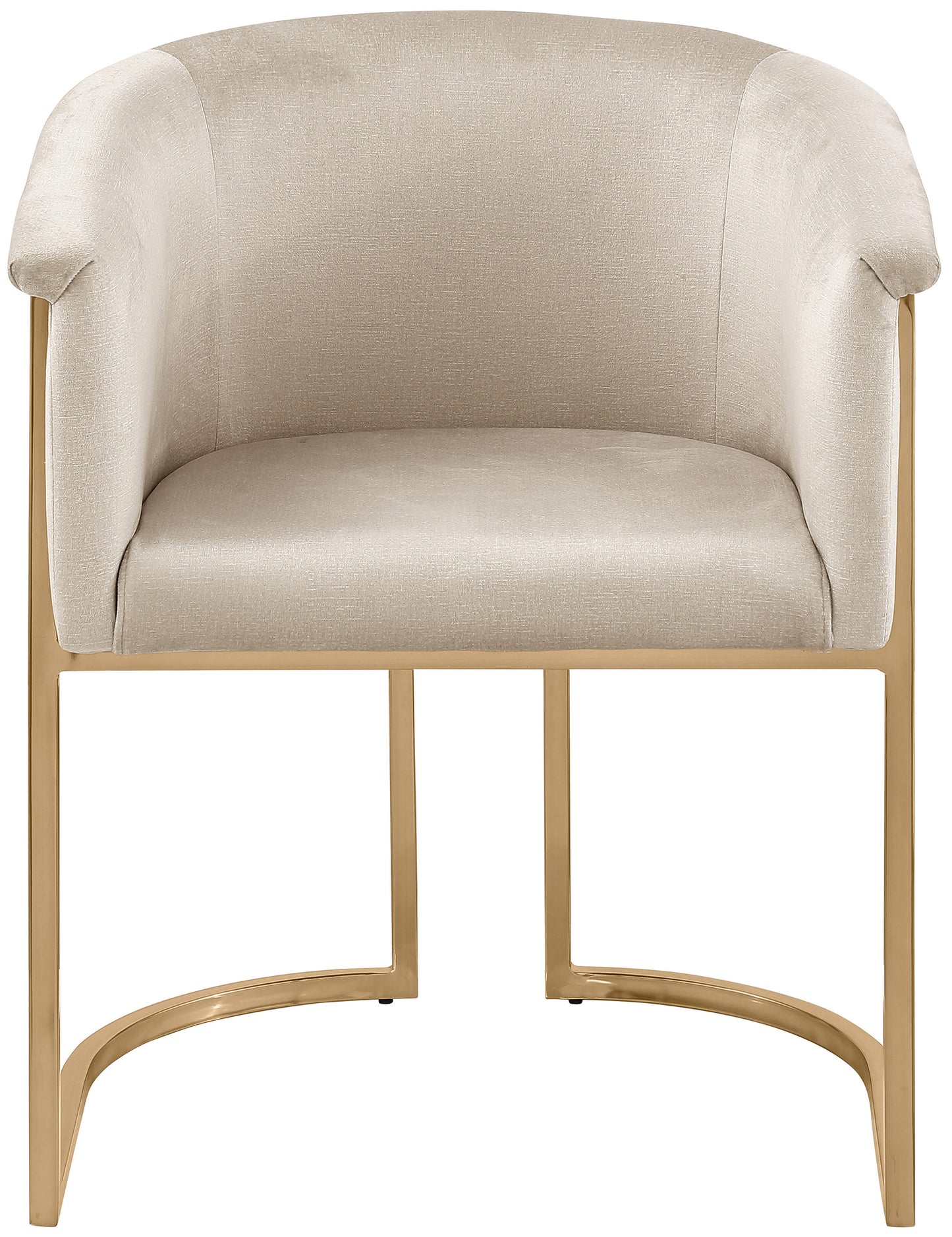 love cream velvet dining chair c