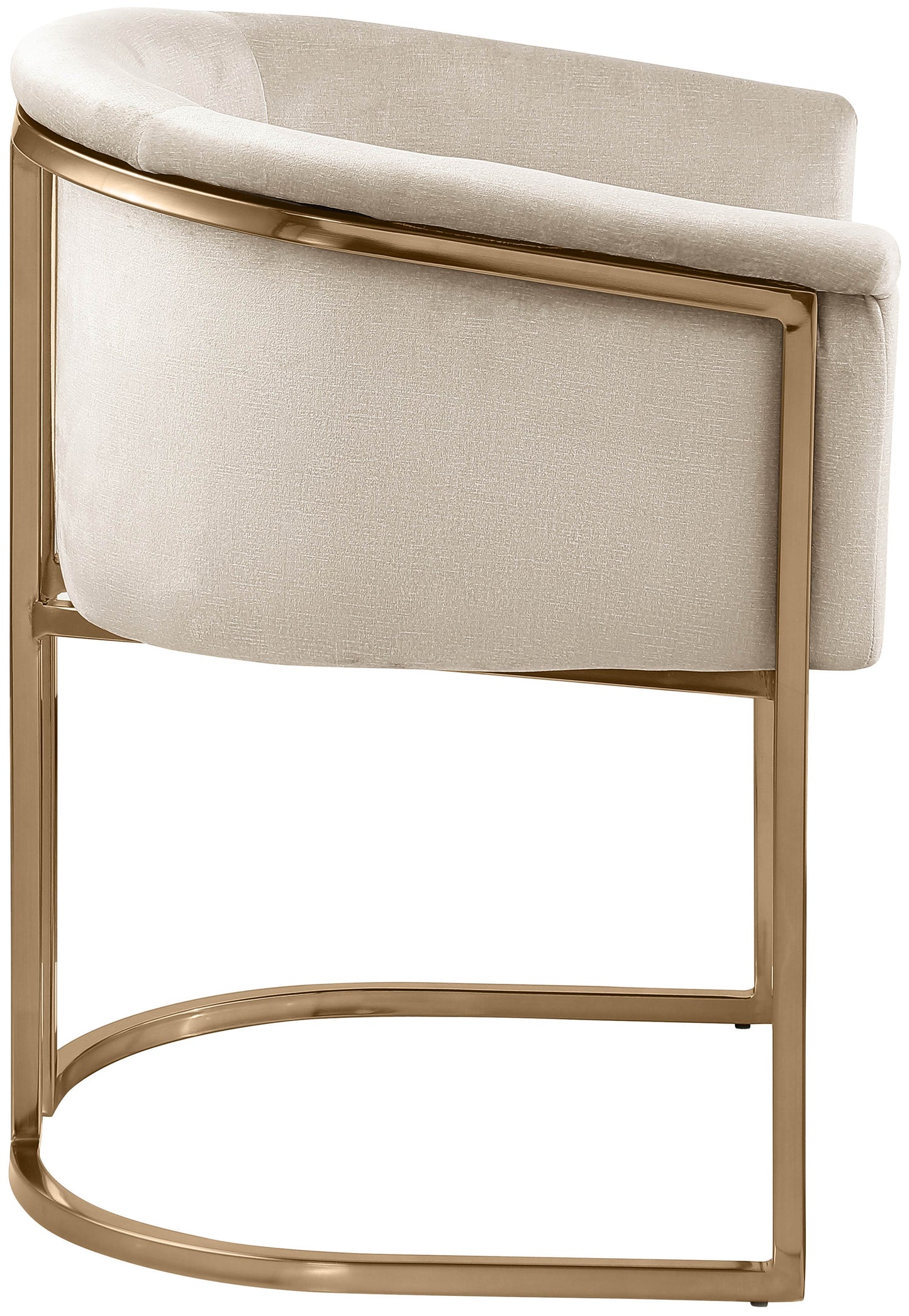 love cream velvet dining chair c