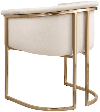 Love Cream Velvet Dining Chair C