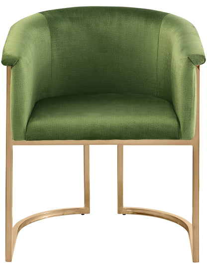 Love Olive Velvet Dining Chair C