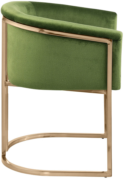 Love Olive Velvet Dining Chair C