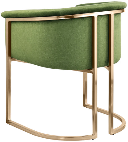 Love Olive Velvet Dining Chair C