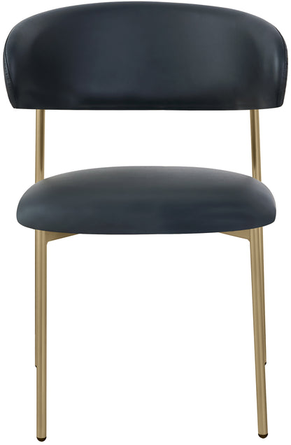 XOXO Black Vegan Leather Dining Chair