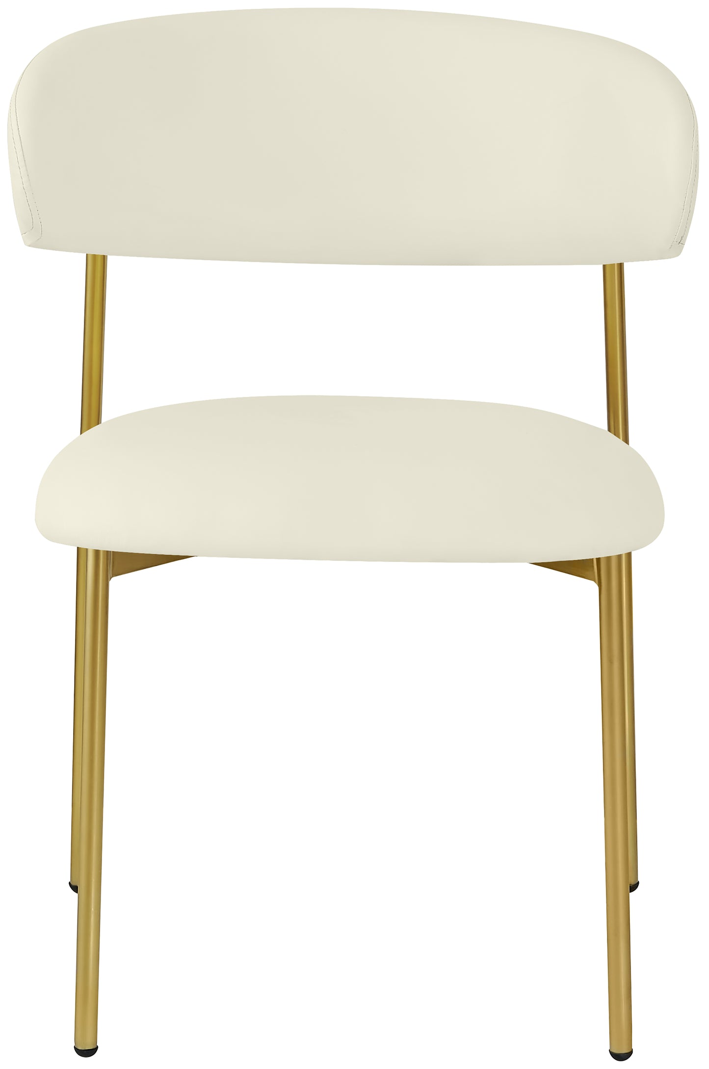 ziggy cream faux leather dining chair c