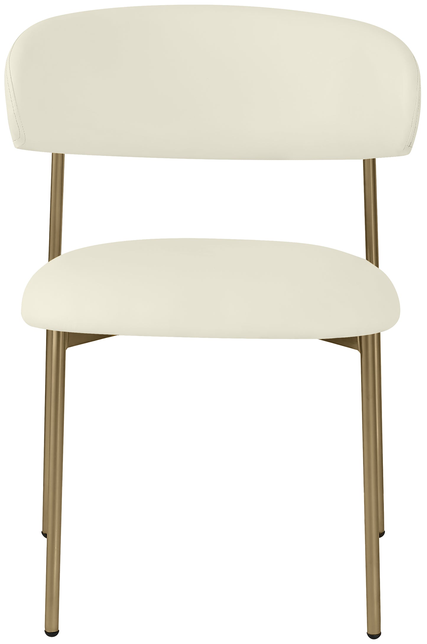 xoxo cream vegan leather dining chair