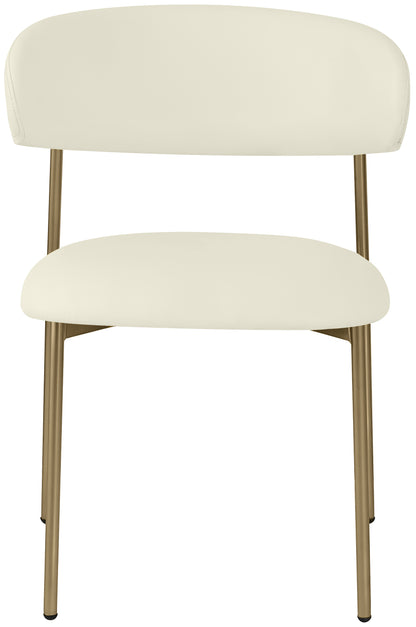 XOXO Cream Vegan Leather Dining Chair