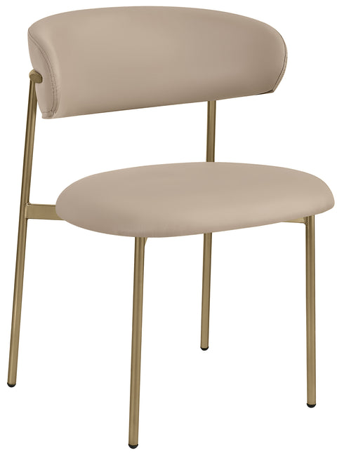 XOXO Taupe Vegan Leather Dining Chair