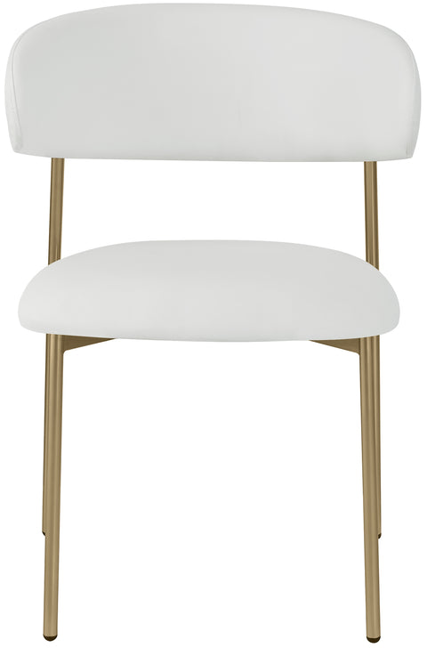 XOXO White Vegan Leather Dining Chair
