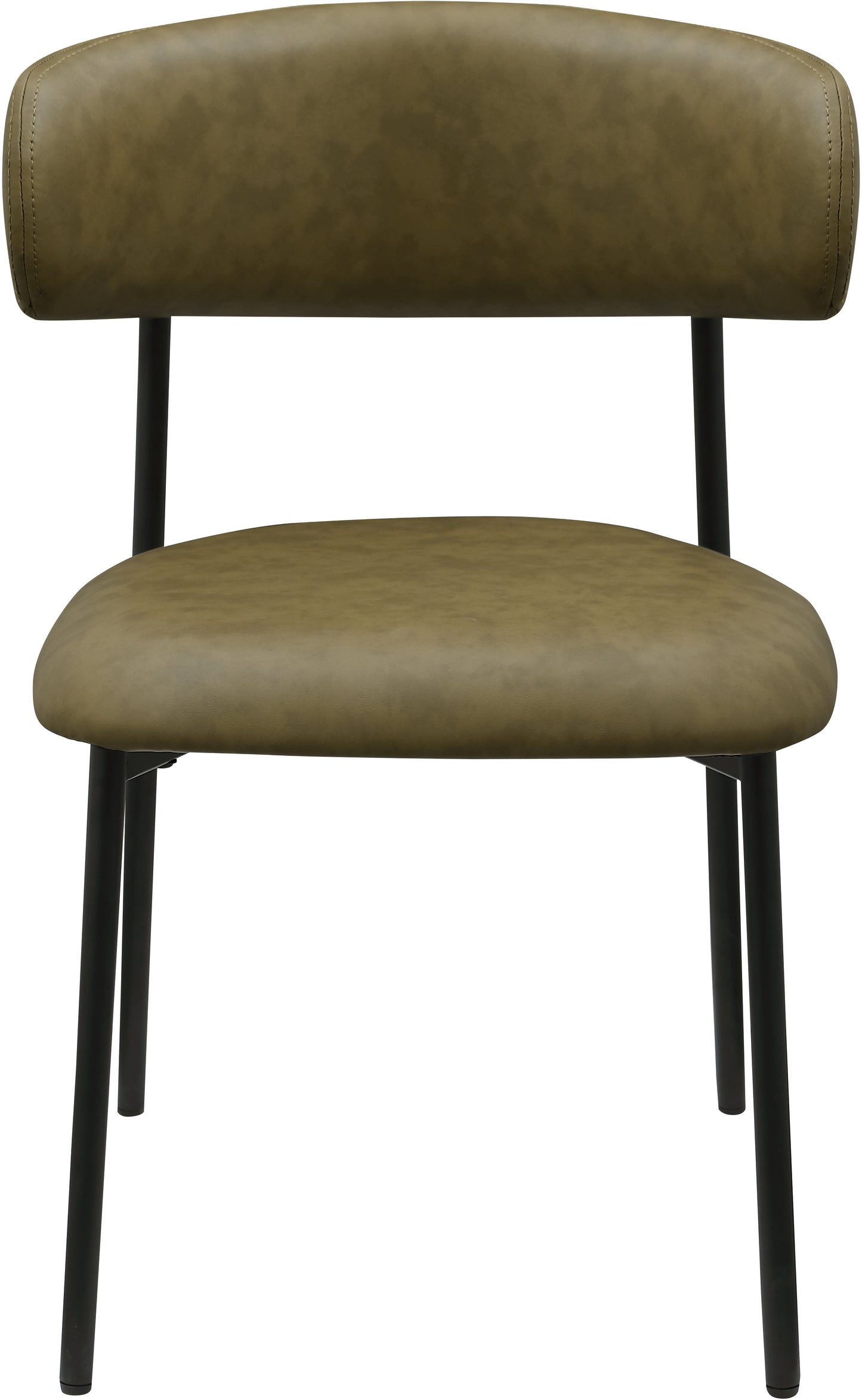 xoxo olive vegan leather dining chair