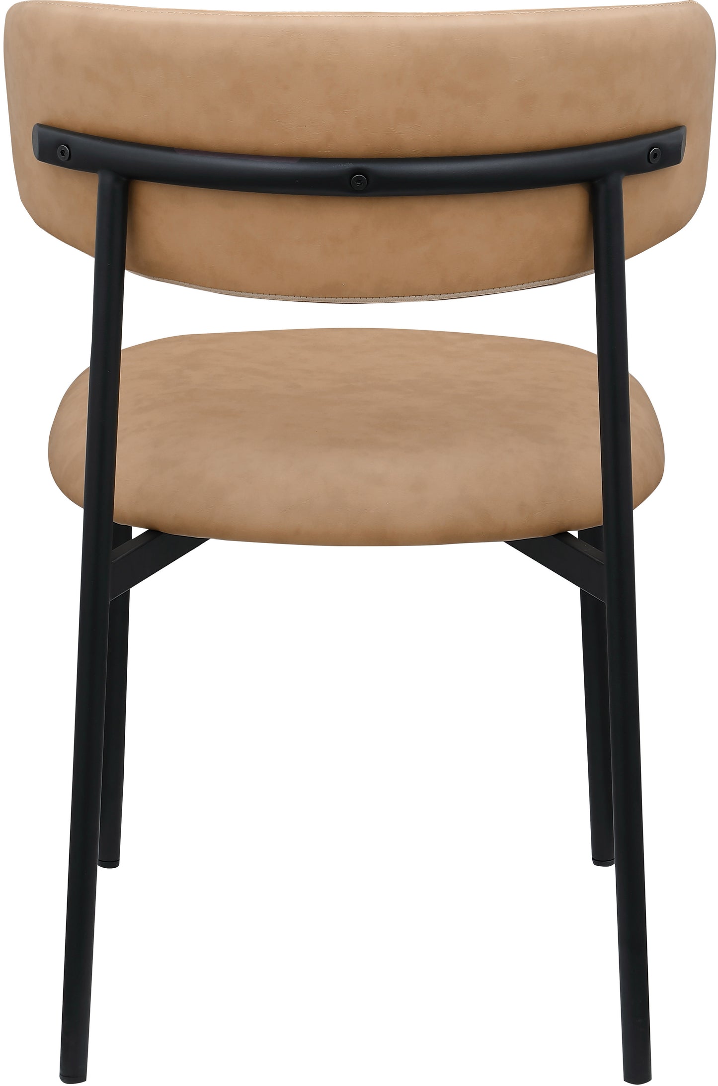 xoxo tan vegan leather dining chair