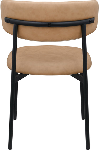 XOXO Tan Vegan Leather Dining Chair