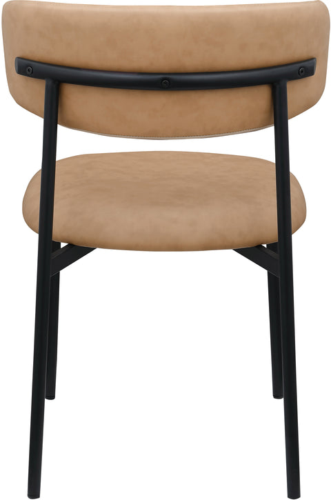 XOXO Tan Vegan Leather Dining Chair