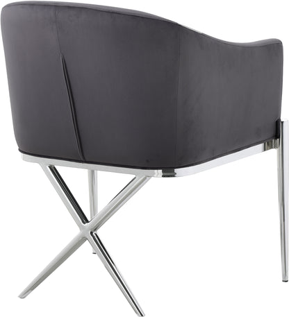 Finch Grey Velvet Dining Chair