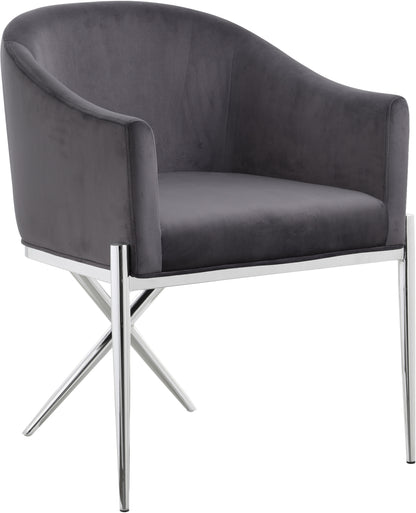 Finch Grey Velvet Dining Chair