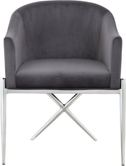 Finch Grey Velvet Dining Chair