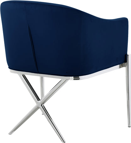 Finch Navy Velvet Dining Chair