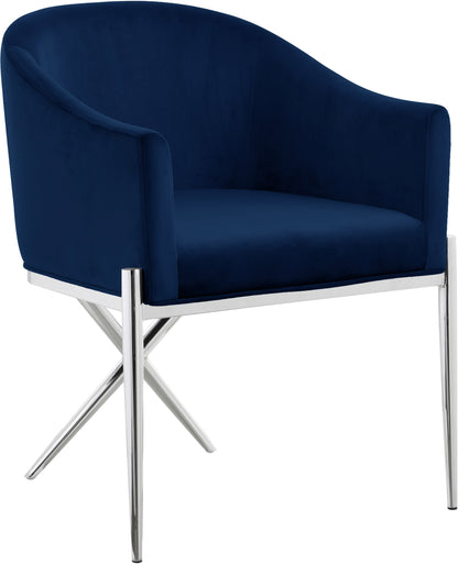 Finch Navy Velvet Dining Chair