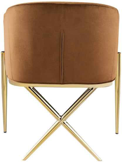 Cocoon Saddle Velvet Dining Chair C