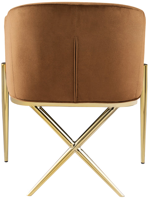 Cocoon Saddle Velvet Dining Chair C