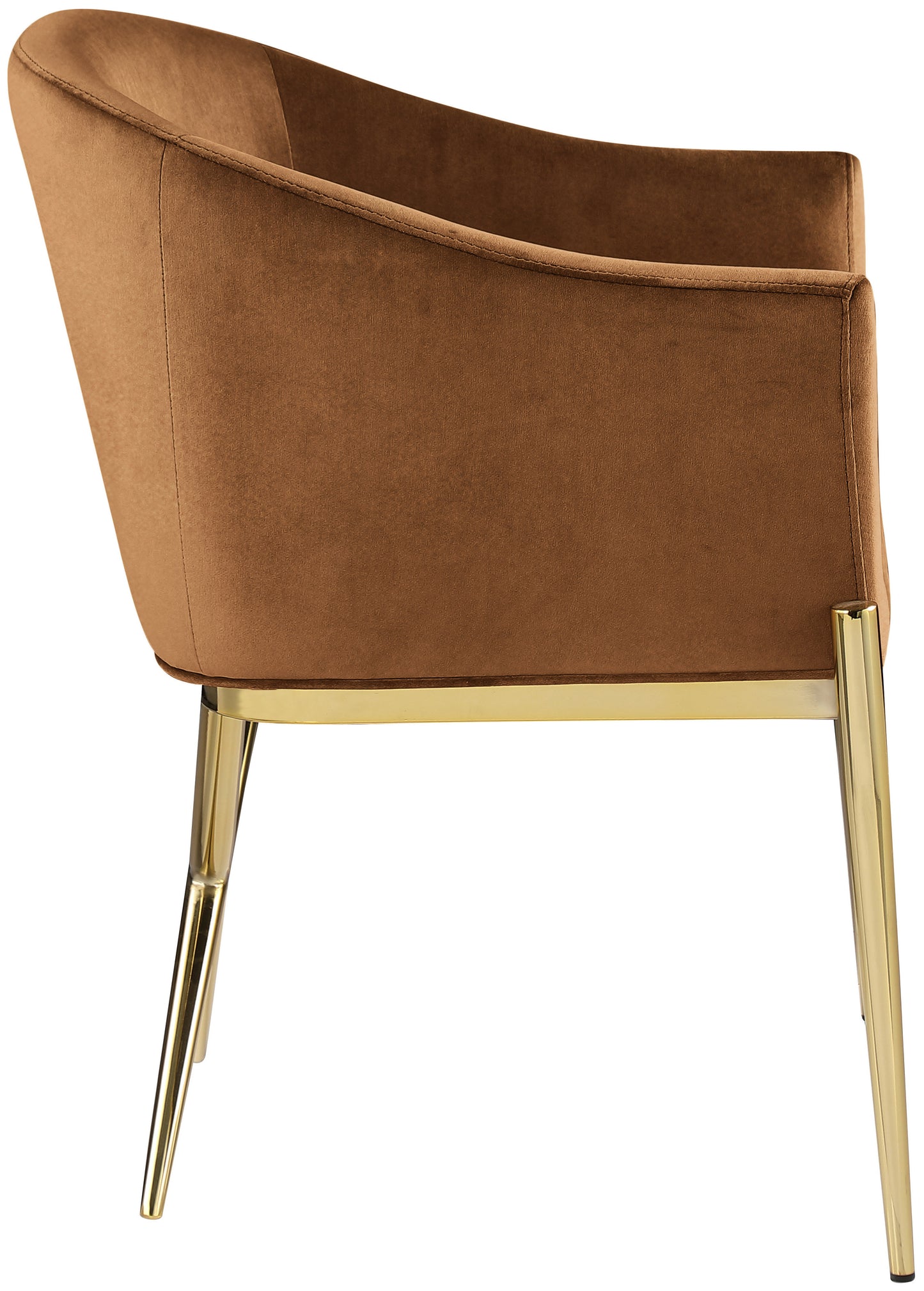 cocoon saddle velvet dining chair c