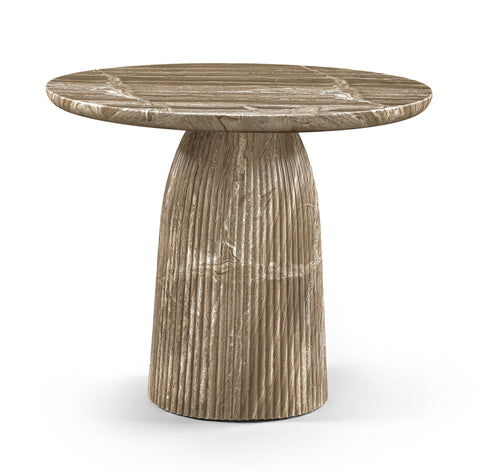 Indie 36" Beige Concrete Indoor/Outdoor Dining Table, 1 Piece