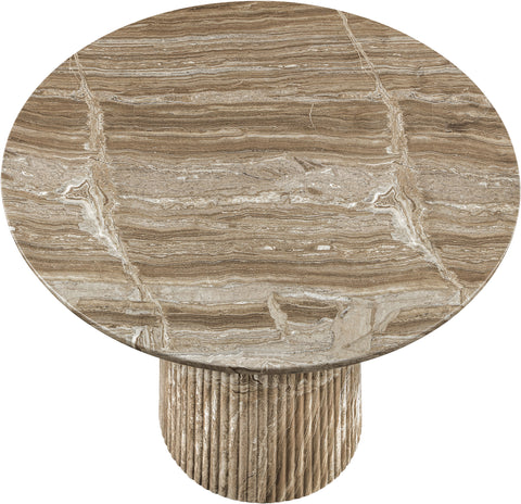 Indie 36" Beige Concrete Indoor/Outdoor Dining Table, 1 Piece