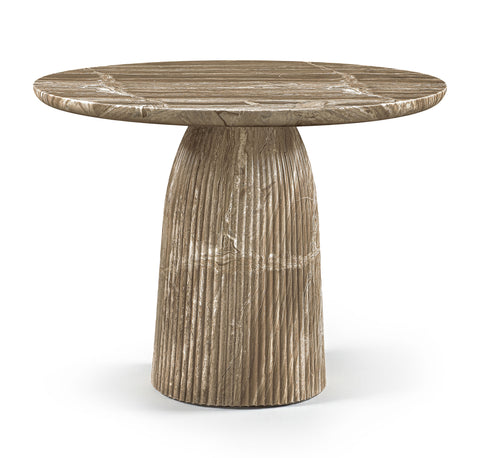 Indie 42" Beige Concrete Indoor/Outdoor Dining Table, 1 Piece
