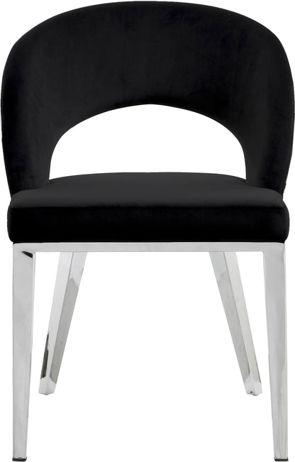 Ivy Black Velvet Dining Chair