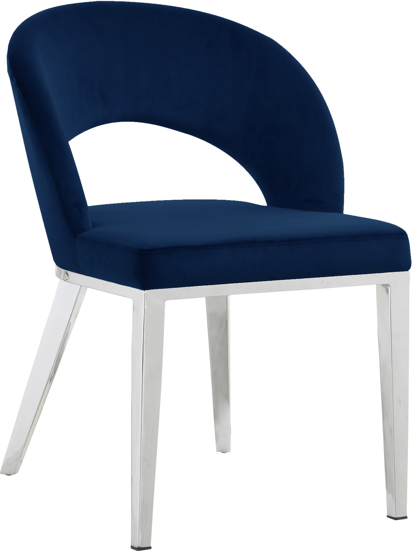 ivy navy velvet dining chair