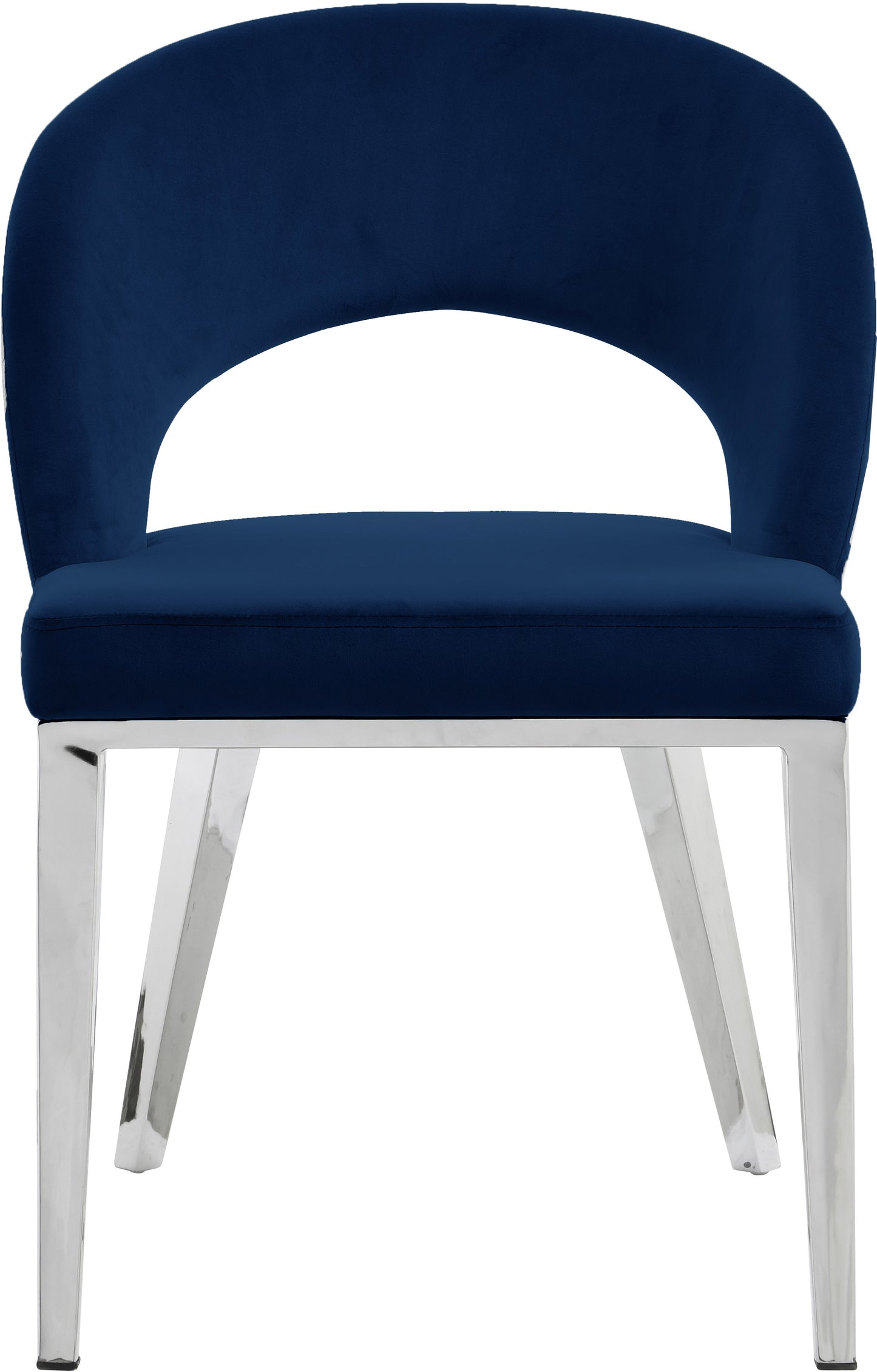 ivy navy velvet dining chair