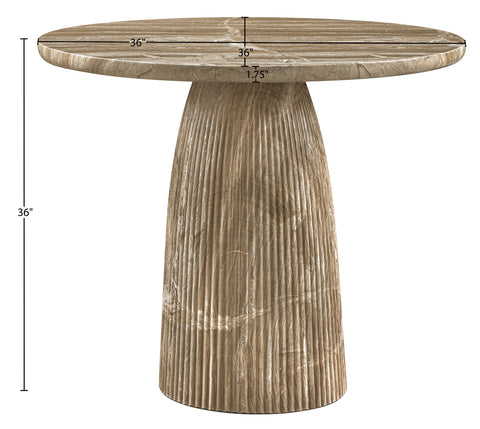 Indie 36" Beige Concrete Indoor/Outdoor Counter Height Table, 1 Piece