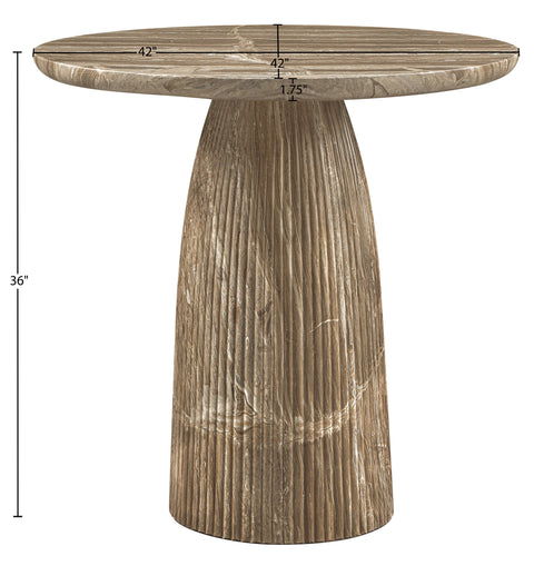 Indie 42" Beige Concrete Indoor/Outdoor Counter Height Table, 1 Piece