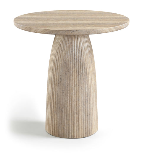 Indie 36" Travertine Concrete Indoor/Outdoor Counter Height Table, 1 Piece