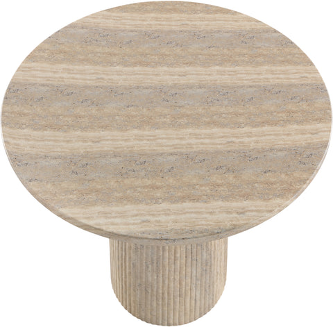 Indie 36" Travertine Concrete Indoor/Outdoor Counter Height Table, 1 Piece