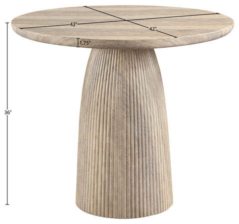 Indie 42" Travertine Concrete Indoor/Outdoor Counter Height Table, 1 Piece
