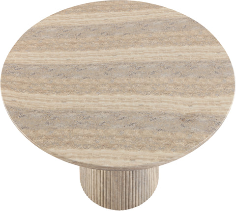 Indie 42" Travertine Concrete Indoor/Outdoor Counter Height Table, 1 Piece