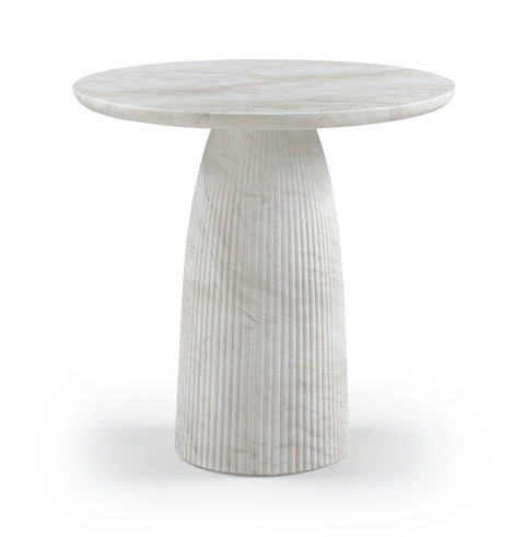 Indie 36" White Concrete Indoor/Outdoor Counter Height Table, 1 Piece