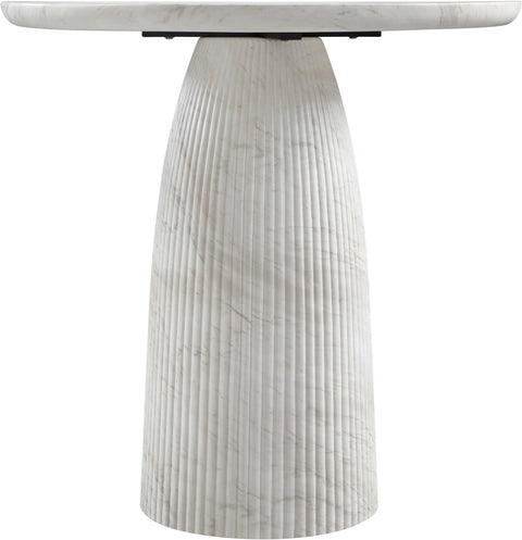 Indie 36" White Concrete Indoor/Outdoor Counter Height Table, 1 Piece