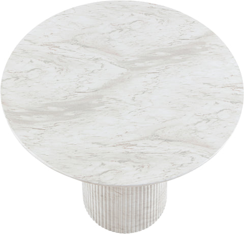 Indie 42" White Concrete Indoor/Outdoor Counter Height Table, 1 Piece