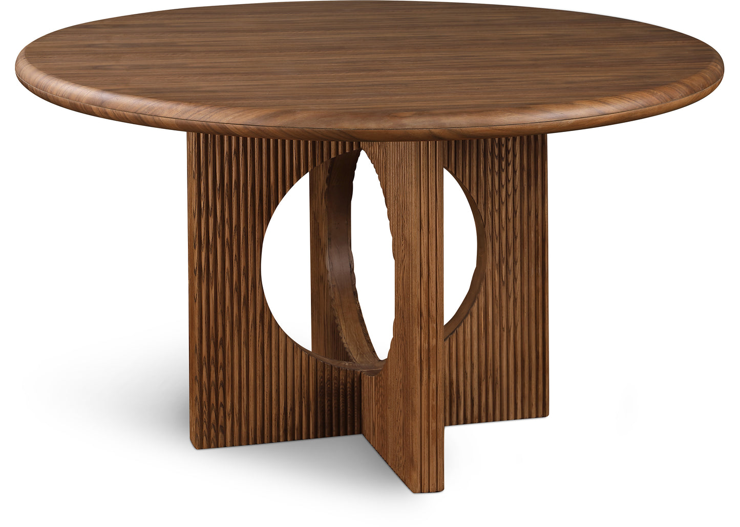 oblique walnut dining table