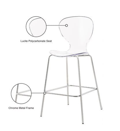 Flynn Chrome Metal Stool C