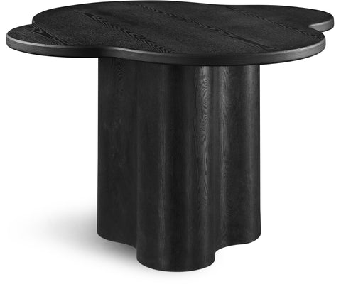 Amara 48" Black Ash Veneer Dining Table, 1 Piece