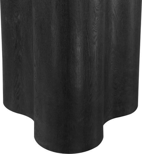 Amara 48" Black Ash Veneer Dining Table, 1 Piece
