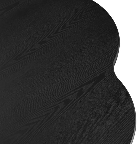 Amara 48" Black Ash Veneer Dining Table, 1 Piece