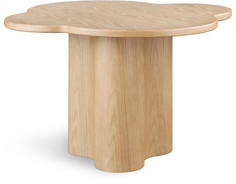 Amara 48" Natural Ash Veneer Dining Table, 1 Piece