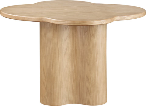 Amara 48" Natural Ash Veneer Dining Table, 1 Piece