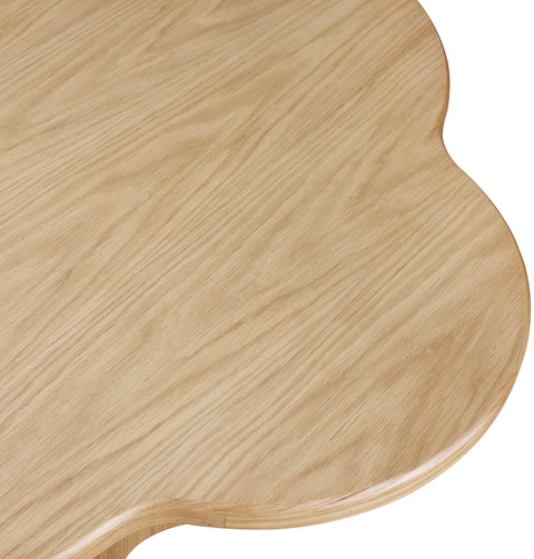 Amara 48" Natural Ash Veneer Dining Table, 1 Piece