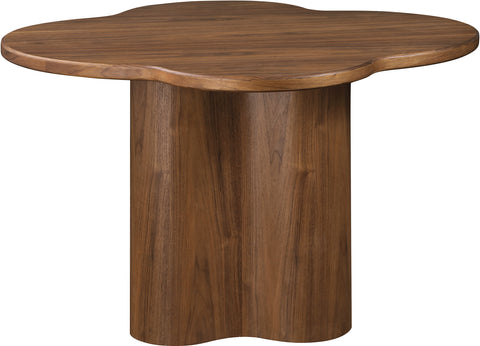 Amara 48" Walnut Ash Veneer Dining Table, 1 Piece